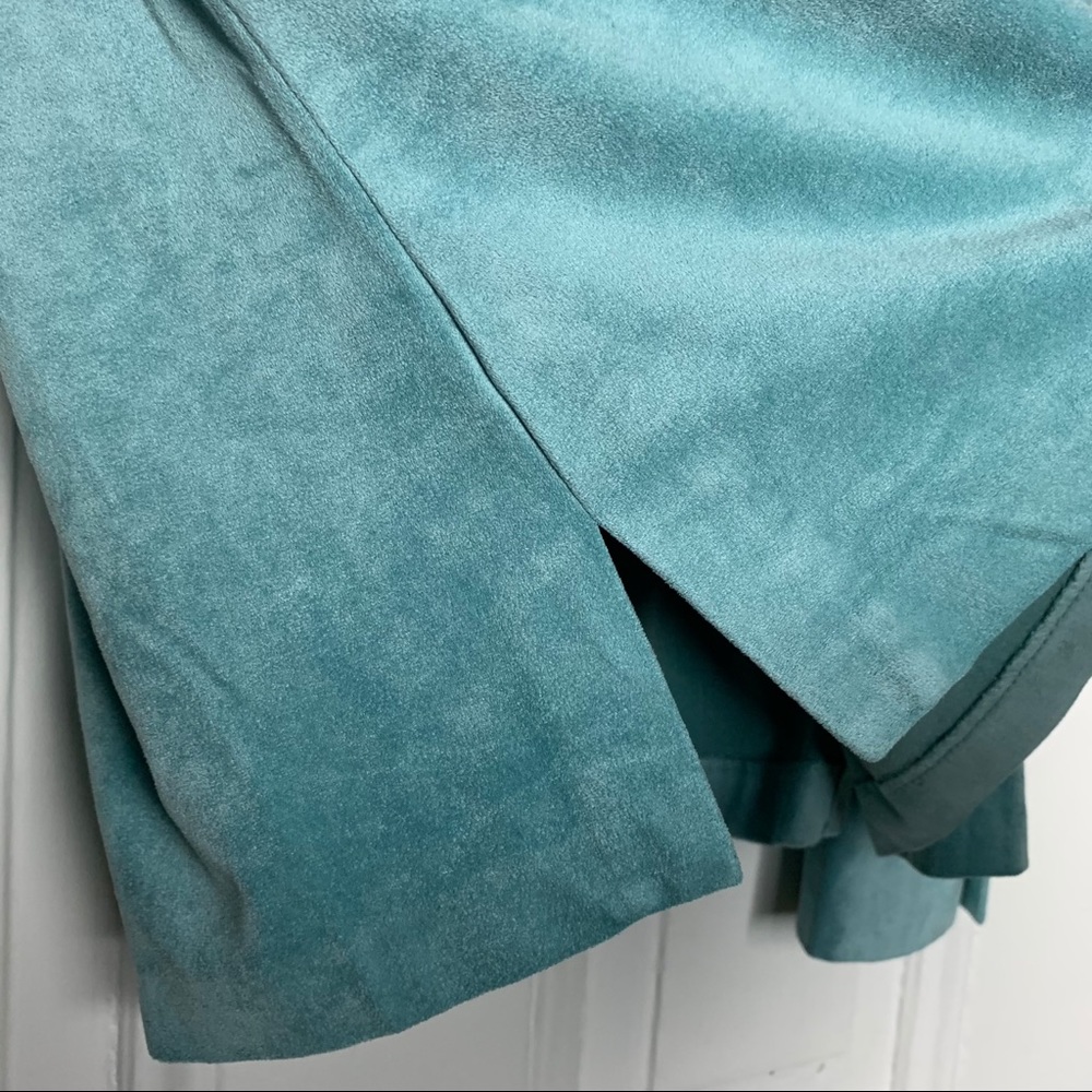 π Turquoise Faux Suede Top - Picture 7 of 12